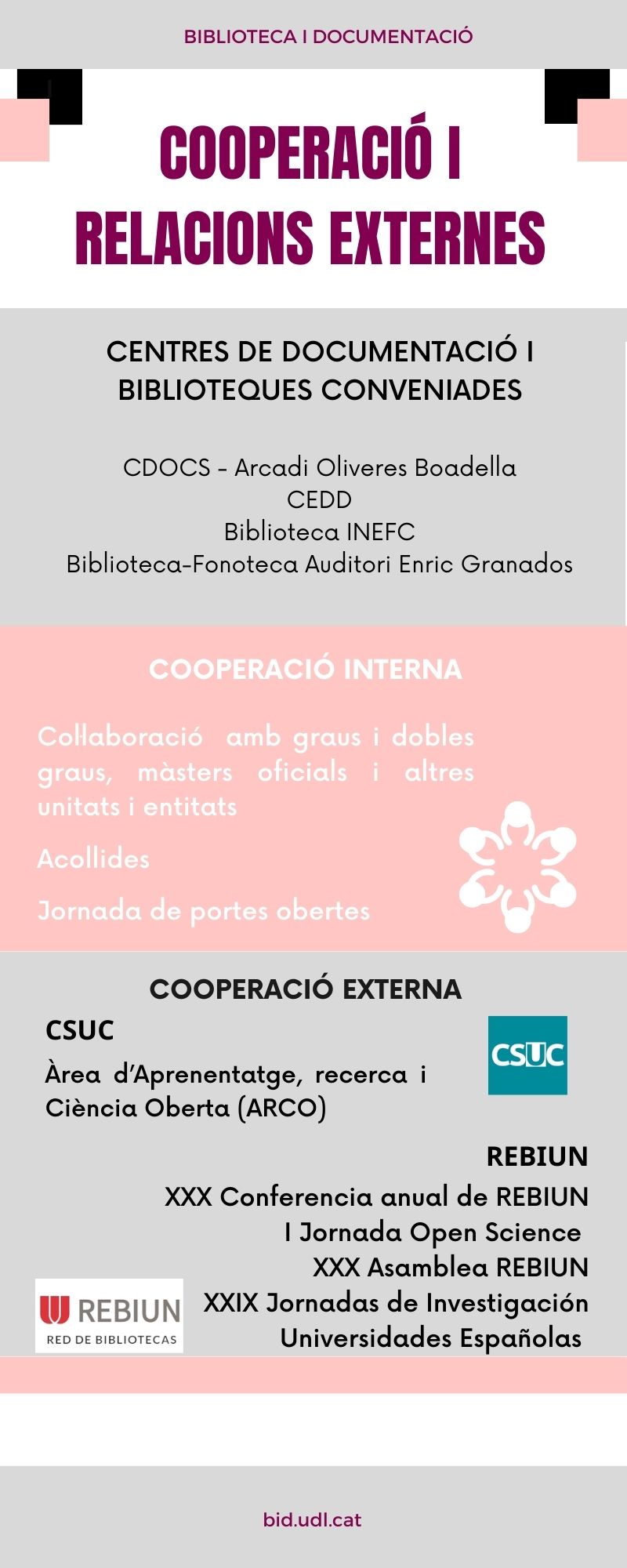 Cooperació i relacions externes
