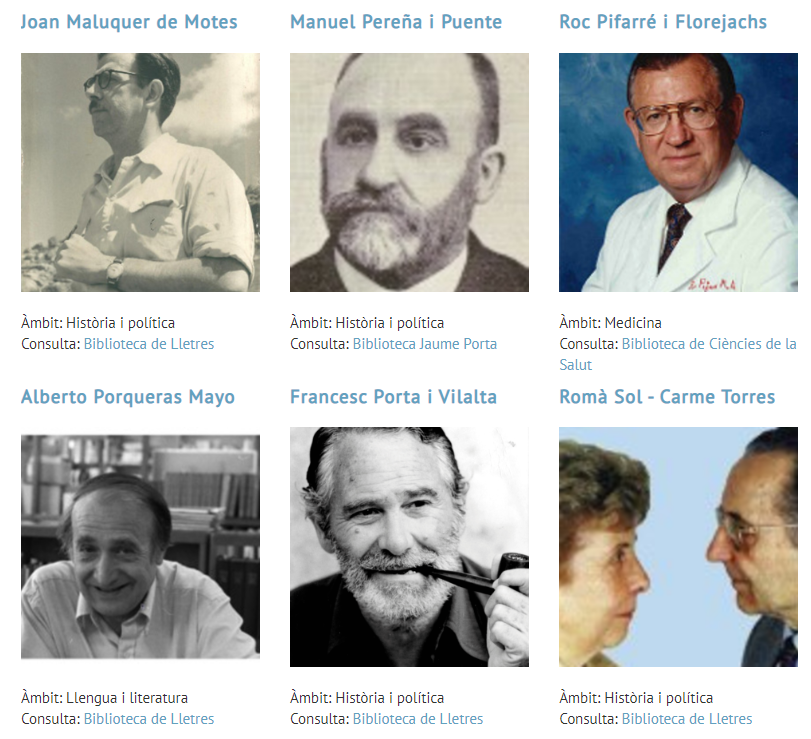 Persones excepcionals, fons especials