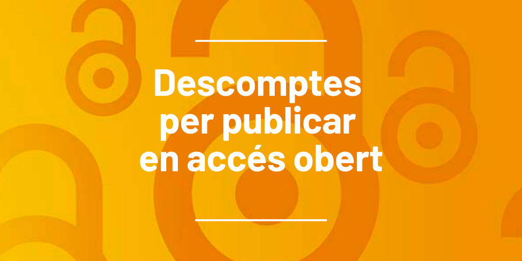 Descomptes per publicar en accés obert