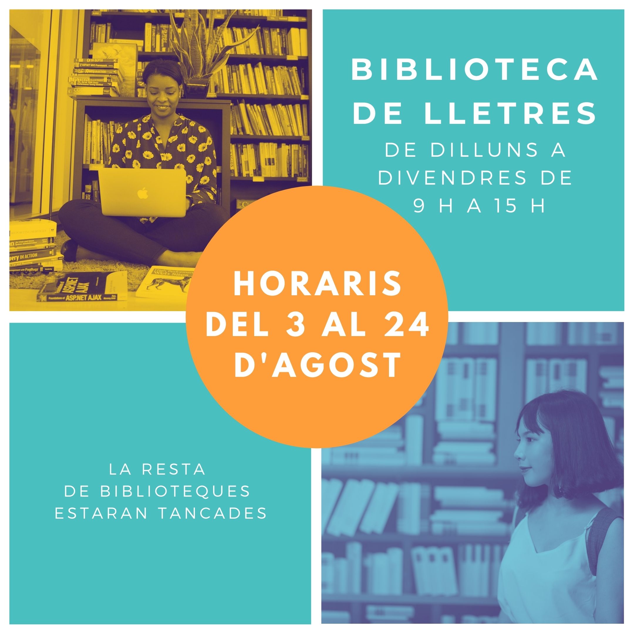horaris del 3 al 24 d'agost