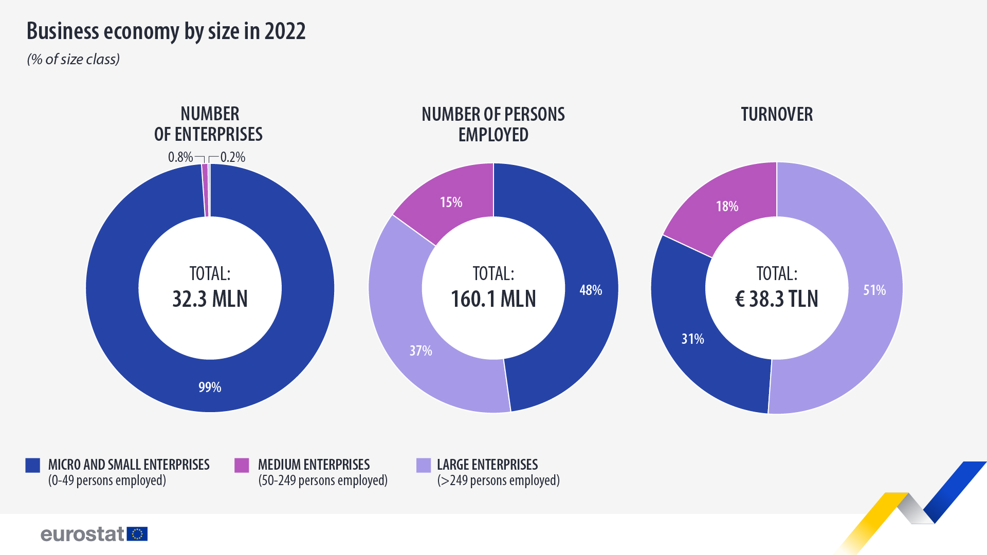 Business economy by size in 2022