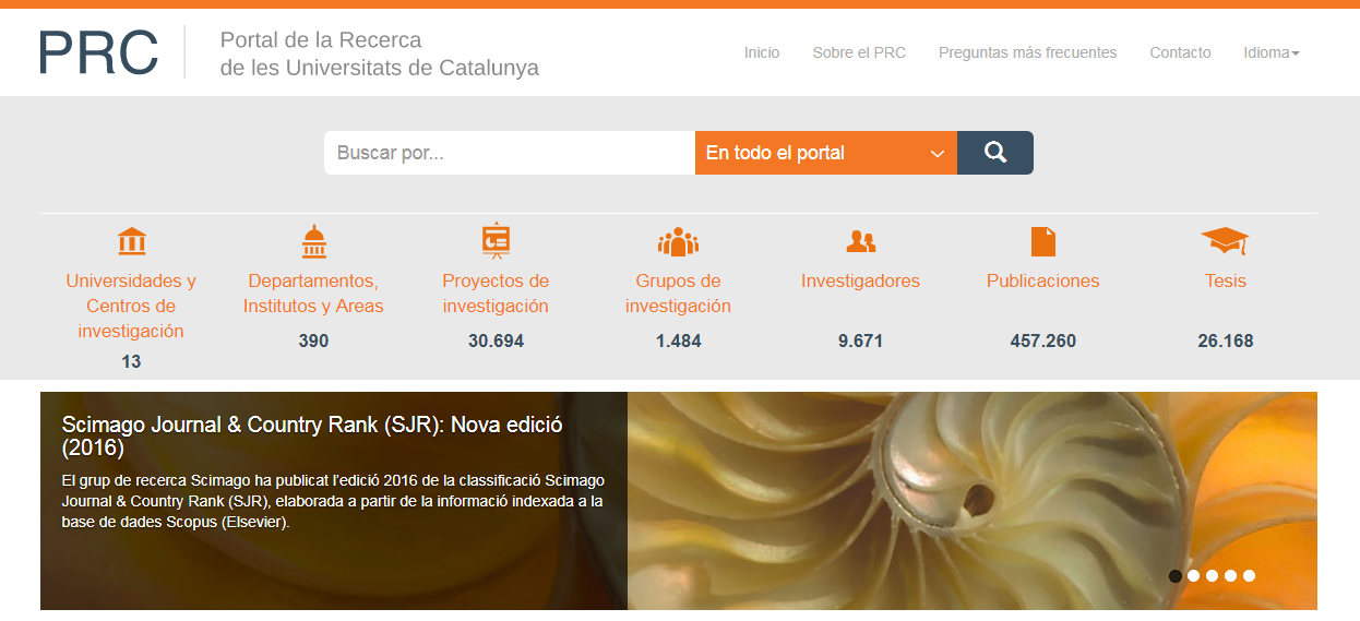 Portal de la Recerca de les Universitats de Catalunya